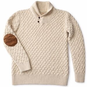 Boys Size M Hope & Henry Knit Sweater with Elbow Patches 100% Organic Cotton